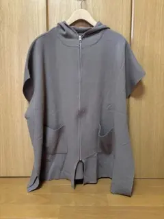 CAFUNE フード付きジップアップベスト