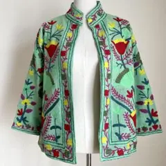 スザニ刺繍　ジャケット　フリーサイズ　E
