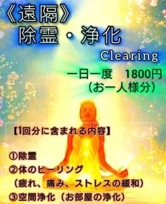 エネルギーヒーリング・霊障除霊浄化　鑑定1件分　鑑定書 ④まろん様専用☆霊聴透視鑑定☆霊障…除霊・浄霊・浄化 【公式通販】