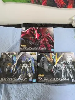 RG ガンプラ 3体セット 福岡サザビー νガンダム クリアカラー | Mercari