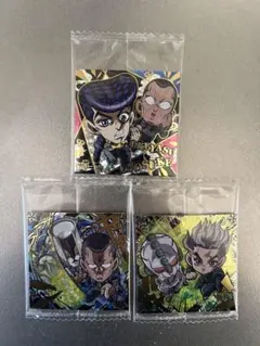 ジョジョ　シールウエハース【JJR　広瀬、虹村】【DR　東方仗助＆虹村億泰】