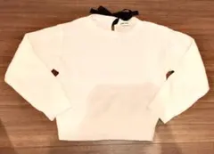 レッセパッセ♡ホワイトニットセーター♡黒リボン♡のサムネイル