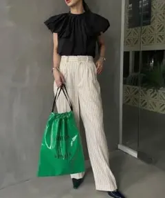 Ameri STRIPE SLIM STRAIGHT PANTS 17,600円