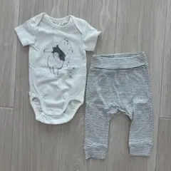 h&m プーさん ボディスーツ レギンス 2点セット