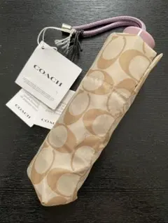 【新品 未使用】COACH 折りたたみ傘 晴雨兼用 日傘 ミニアンブレラ