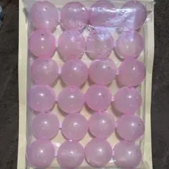 内径約45㎜　12個　ガチャ　空カプセル　一体型　ノンセパレート　ピンク