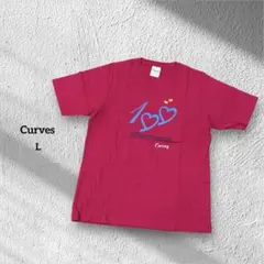 カーブス　Curves 半袖Tシャツ　ピンク　MA Lサイズ