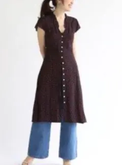 Rouje ドット柄 半袖ワンピース 2026年最新】rouje paris ワンピースの人気アイテム - メルカリ