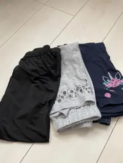 キッズ ボトムス 3点セット　ハーフ丈