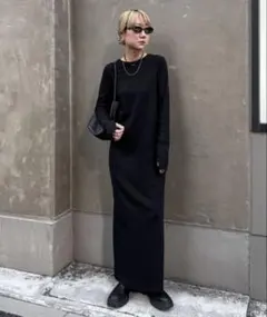 feepur カットリブロングワンピース　ワンピース