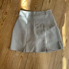 ehkä söpö ベージュ プリーツスカート Fのサムネイル