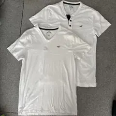 Hollister Tシャツ 2枚セット Vネック ヘンリーネックのサムネイル