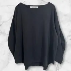 神戸レタス　オーバーサイズ 黒 長袖Tシャツ　サイズFREE