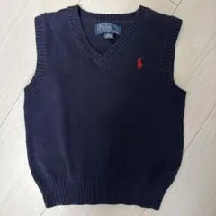 Polo by Ralph Lauren ネイビー Vネックベスト 90/52