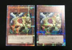 遊戯王　ドロール＆ロックバード　25thシークレット　絵違い　QCAC　2枚