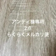 アンディ様専用 2点 らくらくメルカリ便