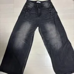 MENES ブラック ワイドパンツ M