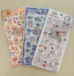 【未開封 正規品】プチドロップステッカー ぷーさん 101 スティッチ