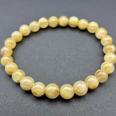 ゴールドルチルクォーツ 7.2mm ブレスレット 金針 蜜針 天然石 金運 