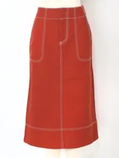 moussy ステッチロングスカート