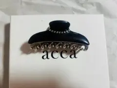 2個セット/極美品】アッカacca クリップ コラーナ 黒 ラインストーン