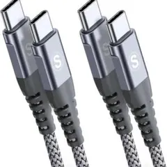 USB Type C to Type Cケーブル【1M/2本セット】急速充電