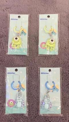 ディズニー☆モンスターズインク☆めじるしチャーム♪４個♪ サリー・マイク