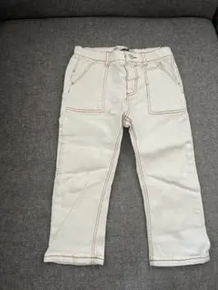 ZARAキッズ　ホワイト デニムパンツ 104サイズ