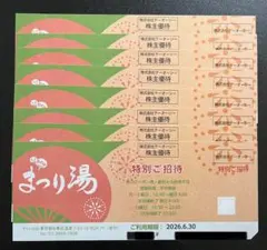 最新 匿名配送 ☆ テーオーシー 株主優待券 8枚 浅草ROXまつり湯 浅草ROX まつり湯 特別ご招待券 8枚