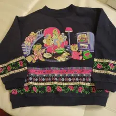 ♡spumoni くまさん親子スウェット レトロファンシー古着 spank 