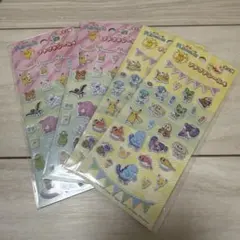 【4枚セット】ポケモン プチプチシール ぷくぷくシール ピカチュウ セリア