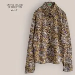 UNITED COLORS OF BENETTON 花柄シャツ　長長袖　総柄のサムネイル