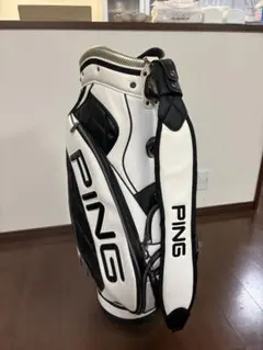 美品】PING ピン キャディバッグ ホワイト・グリーン - メルカリ
