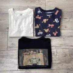 GLOBAL WORK UNIQLO Tシャツ 3枚セット 110