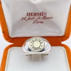 HERMES K18ホワイトゴールド リング 15号 - メルカリ