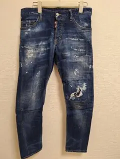 DSQUARED2 ダメージ加工スキニーデニム