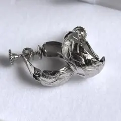 イヤリング　銀色 断捨離 ヴィンテージ調　アンティーク調