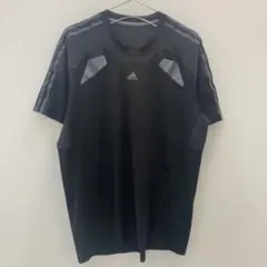 K1118 adidas 半袖スポーツウェアTシャツ ブラック メンズ M