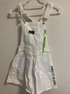 ホワイトサロペット 150サイズ しまむら