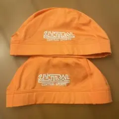 CENTRAL SPORTS 水泳帽 2枚セット オレンジ
