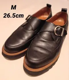 【HARE】シャークソールシングルモンクシューズ・M(26.5cm相当)