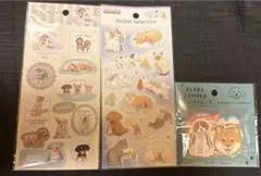 【新品・未使用品】犬 猫 シール ステッカー 3点セット まとめ売り