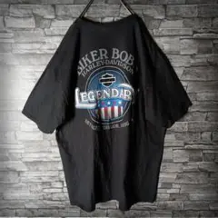 US輸入古着☆ハーレーダビッドソンTシャツ 17年製 バックロゴ 胸ロゴゆるダボ