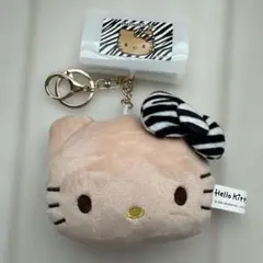 Hello Kitty ゼブラ柄 ぬいぐるみキーホルダーのサムネイル