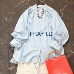 【訳あり】FRAY I.D バンドカラーシャツ / ブラウス ビックシルエット