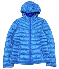 UNIQLO ユニクロ プレミアムダウンジャケット パーカー ブルー系
