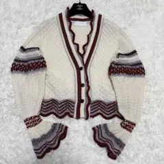 【極美品】マメクロゴウチ レースニットカーディガン 2020年モデル