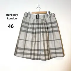 バーバリー ロンドン スカート ノバチェック グレージュ　大きいサイズ
