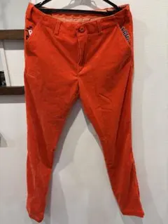 BEAMS GOLF オレンジ コーデュロイ　パンツ L