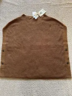 niko and.. リブ編みブラウンニットベスト